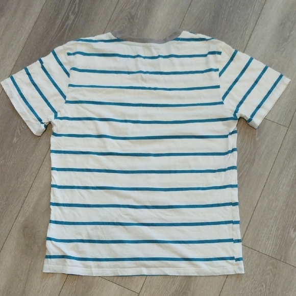 Carbon Teal and Gray V-Neck Tee - Picture 9 of 10